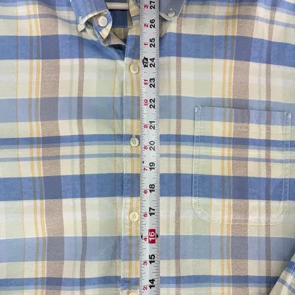 Tommy Bahama Mumbai Madras Plaid Cotton Blend Long Sleeve Shirt XL - Picture 3 of 12